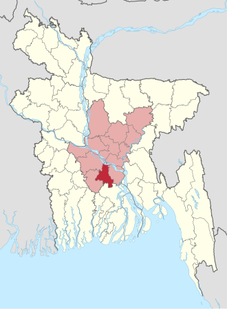 Location of Madaripur District