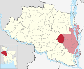 Location of Tarash Upazila