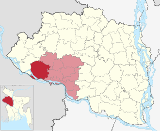 Location of Godagari Upazila