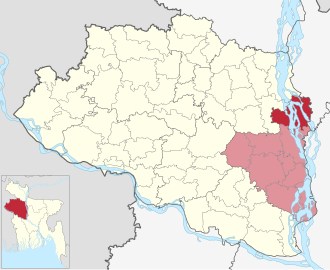 Location of Kazipur Upazila
