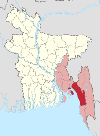 Location of Chattogram District
