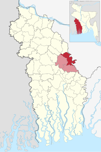 Location of Lohagara Upazila