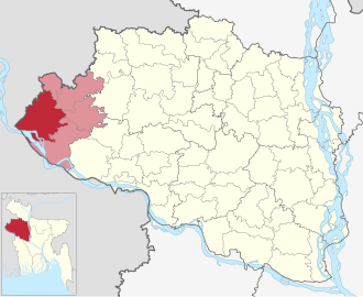 Location of Shibganj Upazila