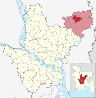 Location of Karimganj Upazila