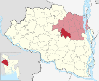Location of Nandigram Upazila