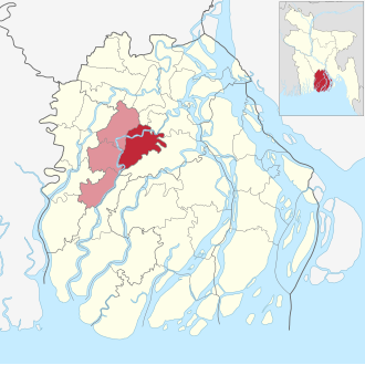 Location of Nalchity Upazila