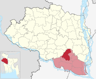 Location of Chatmohar Upazila