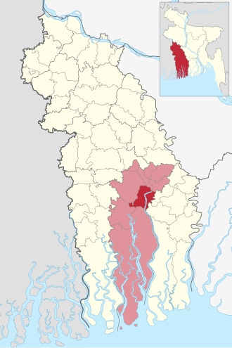 Location of Batiaghata Upazila