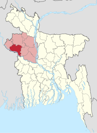 Location of Rajshahi District