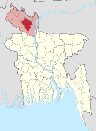Location of Rangpur District