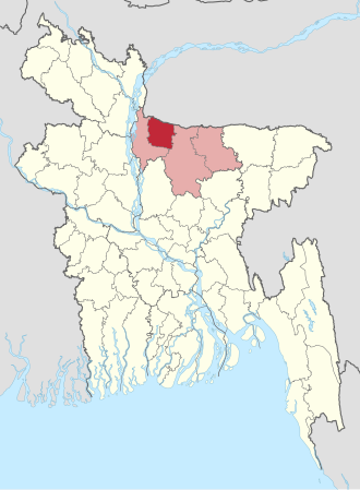 Location of Sherpur District