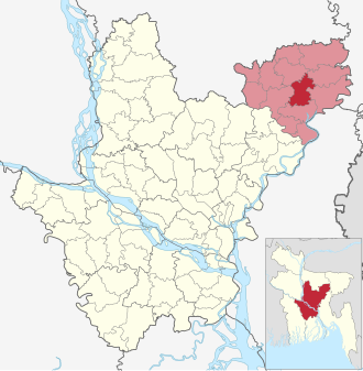Location of Nikli Upazila