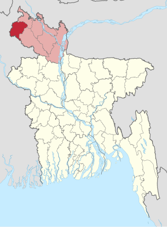 Location of Thakurgaon District