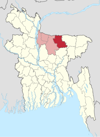 Location of Netrokona District