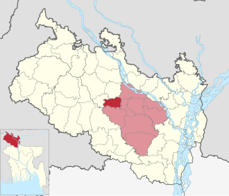 Location of Taraganj Upazila