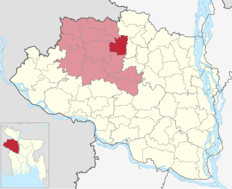 Location of Badalgachhi Upazila