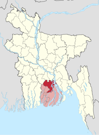 Location of Barishal District