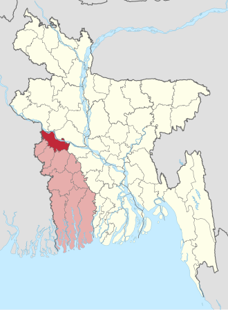 Location of Kushtia District