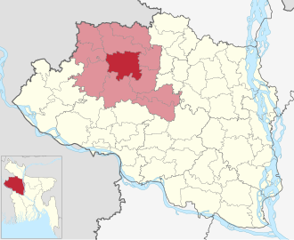 Location of Mohadevpur Upazila