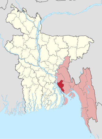 Location of Lakshmipur District